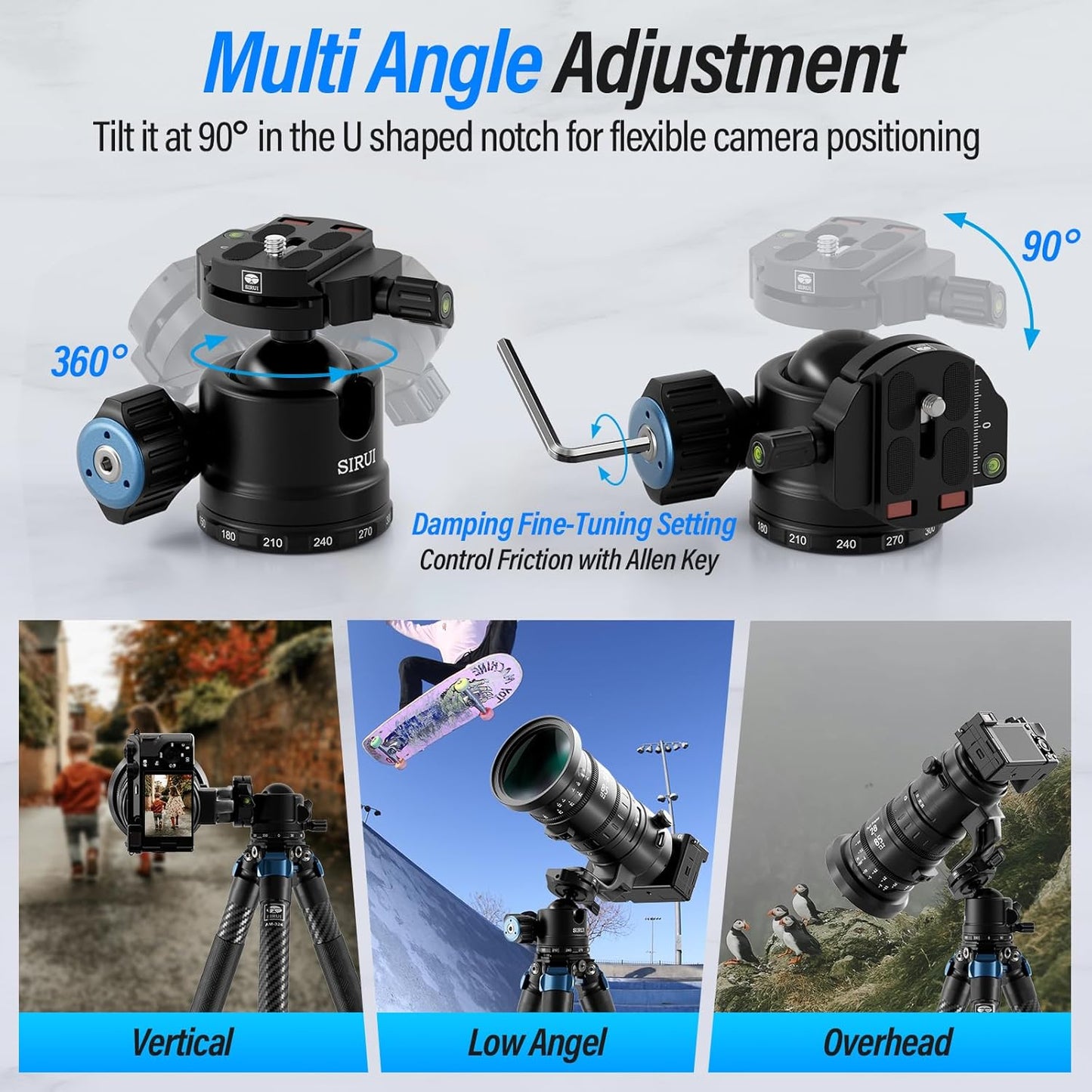 Sirui AM-40 Low Profile 40mm Ball Head