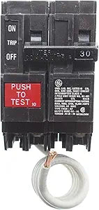 GE THQB2130GF 30 Amp 2-Pole GFCI Breaker — main product image