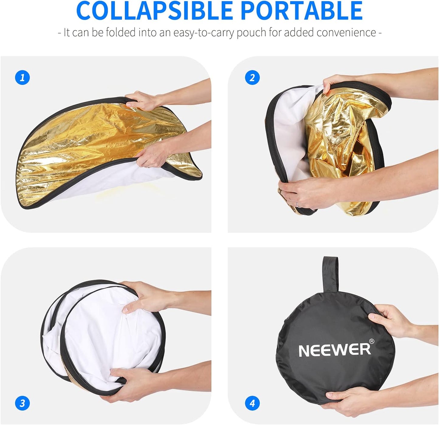 Neewer 10000675@@1 5-in-1 Collapsible Light Reflector