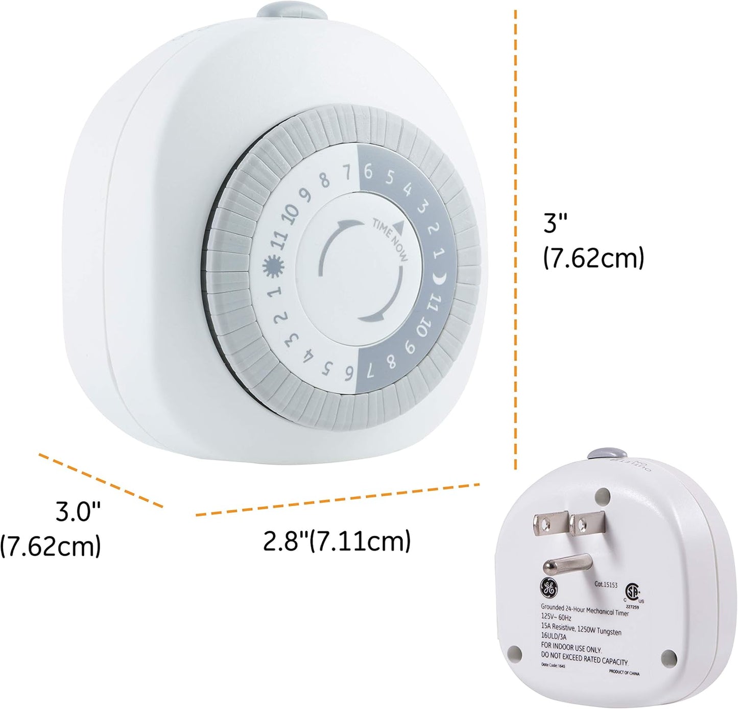 GE 46139 Heavy Duty Indoor Mechanical Timer 2-Pack