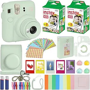 Fujifilm 16806262 Instax Mini 12 Mint Green Bundle