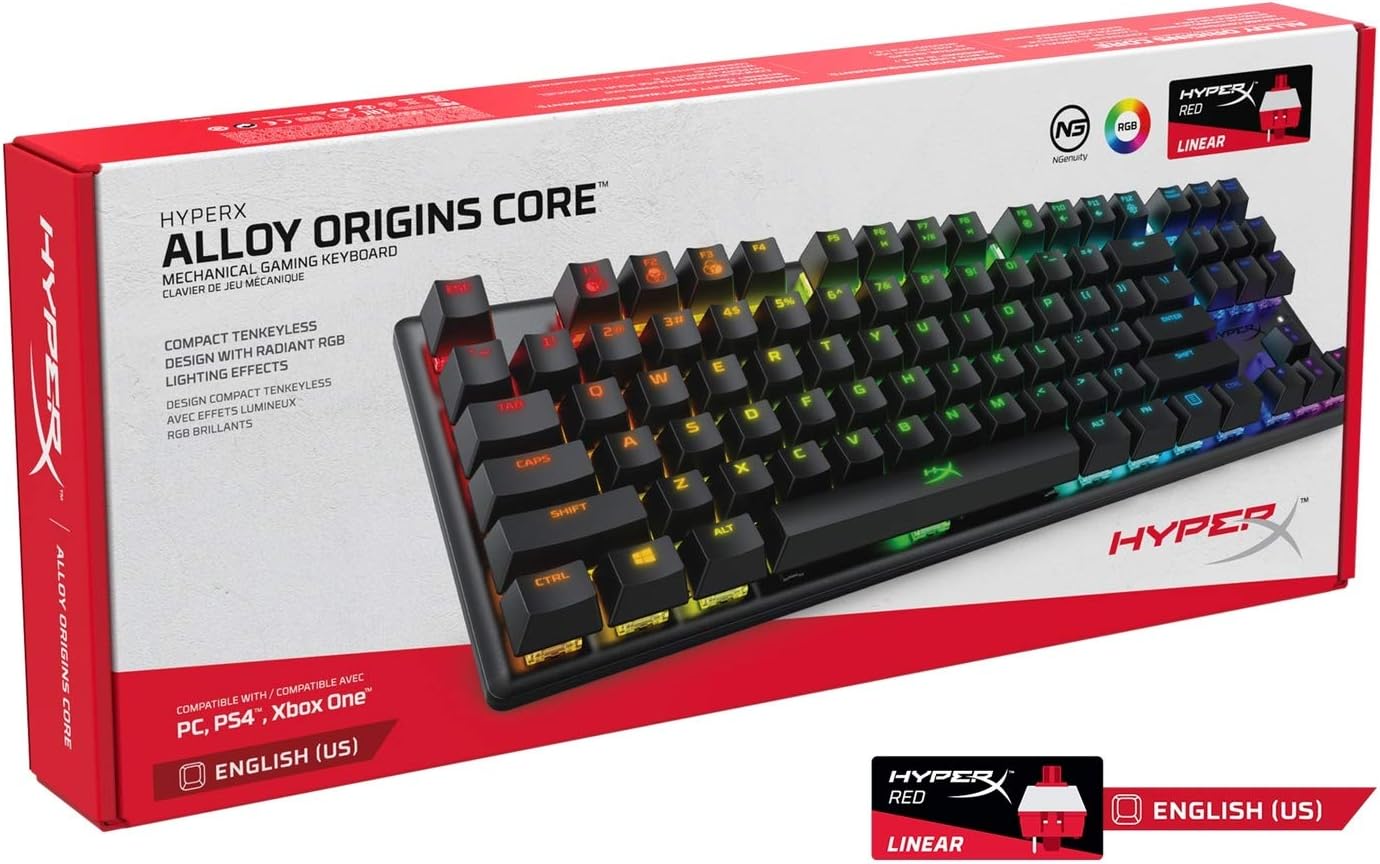 HyperX HX-KB7RDX-NO Alloy Origins Core RGB Gaming Keyboard