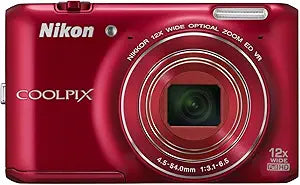 Nikon 26353 COOLPIX S6400 16MP 12x Zoom Camera - Red