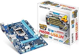 Gigabyte H61M-USB3H Motherboard - Intel H61 Chipset — main product image