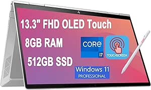 HP Envy x360 13 2-in-1 Laptop i7 (Renewed)
