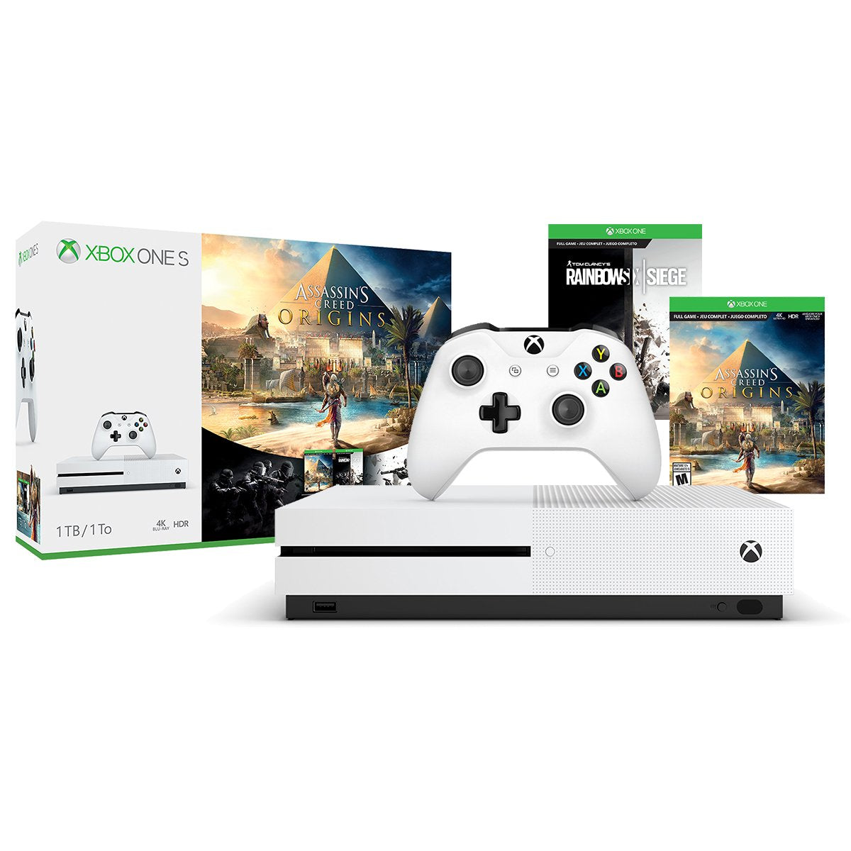 Microsoft 234-00226 Xbox One S 1TB Assassin's Creed Bundle