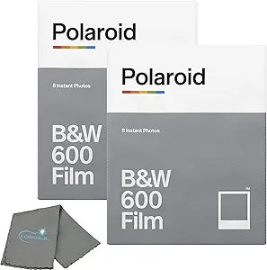 Polaroid 600 Instant Film Black & White + Lumintrail Cloth