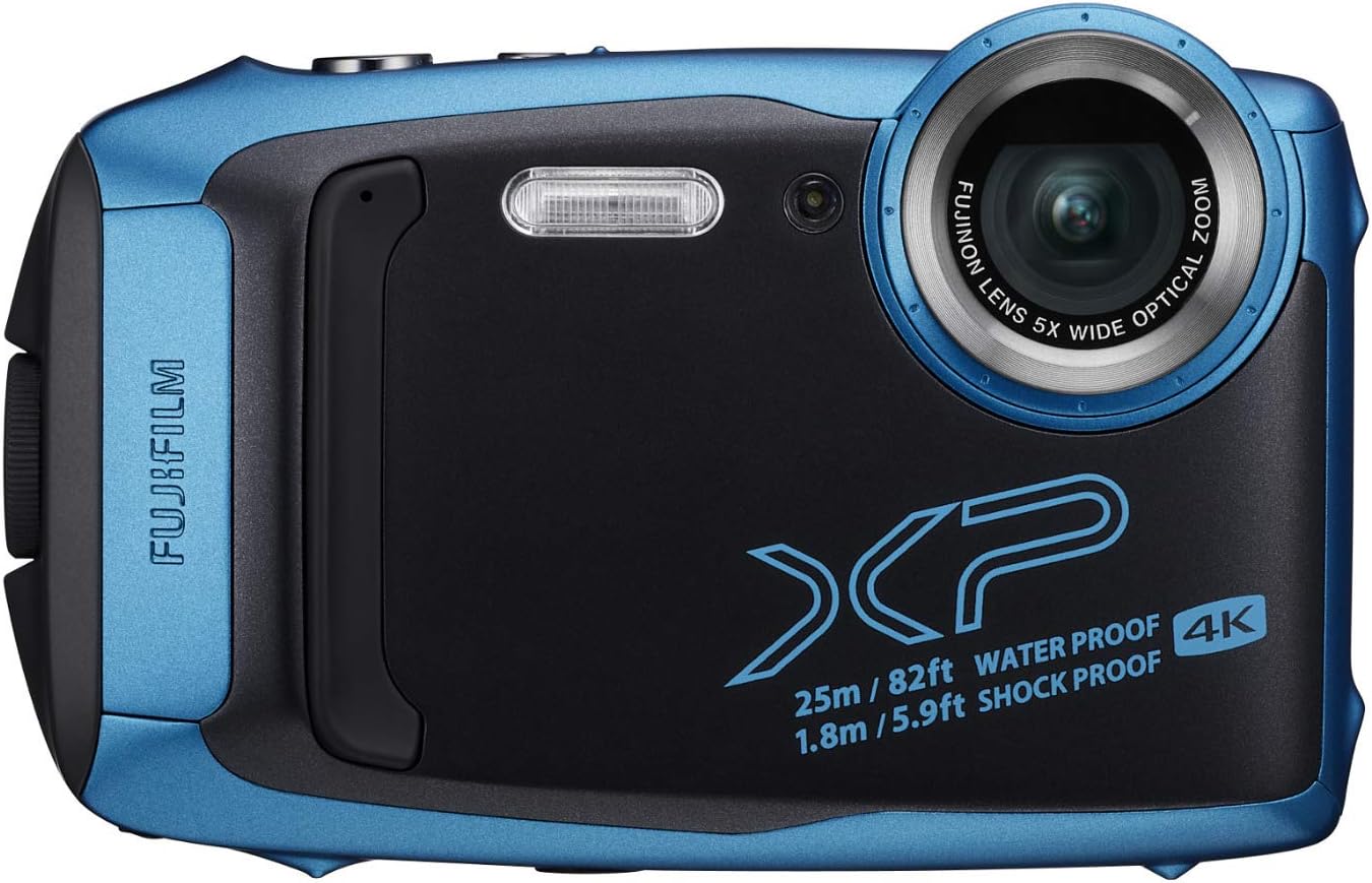 Fujifilm XP140 Sky Blue Waterproof Camera 16GB SD