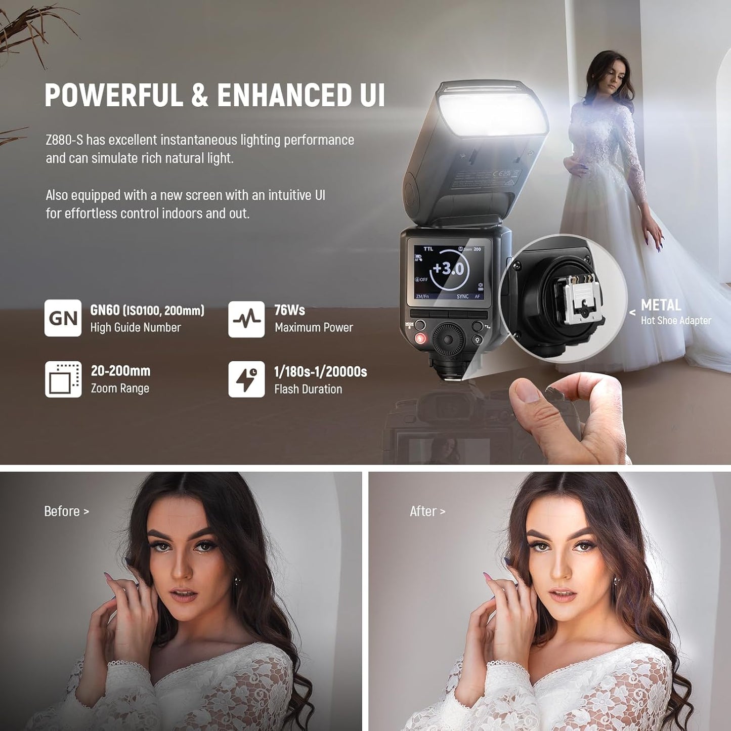 Neewer Z880-S 2.4G TTL Camera Flash Speedlite