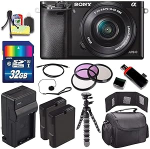 Sony ILCE6000L/B-5 Alpha a6000 Mirrorless Camera 16-50mm
