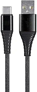 Monoprice 131204 AtlasFlex USB-C to USB-A Cable Black — main product image