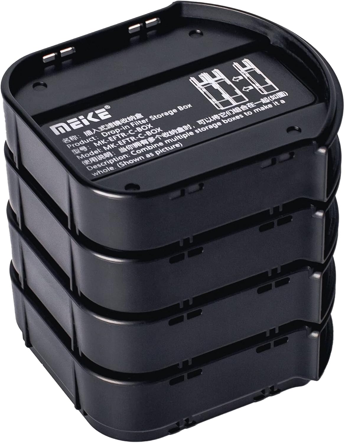 Meike MK-EFTR-C-BOX Filter Storage - 4 Drop-in Filters