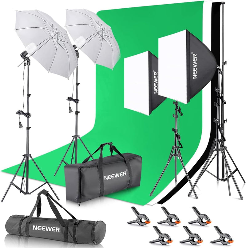Neewer FBA_10086175 Photography Lighting Kit - Backdrops - Softbox - LED - Studio — main product image