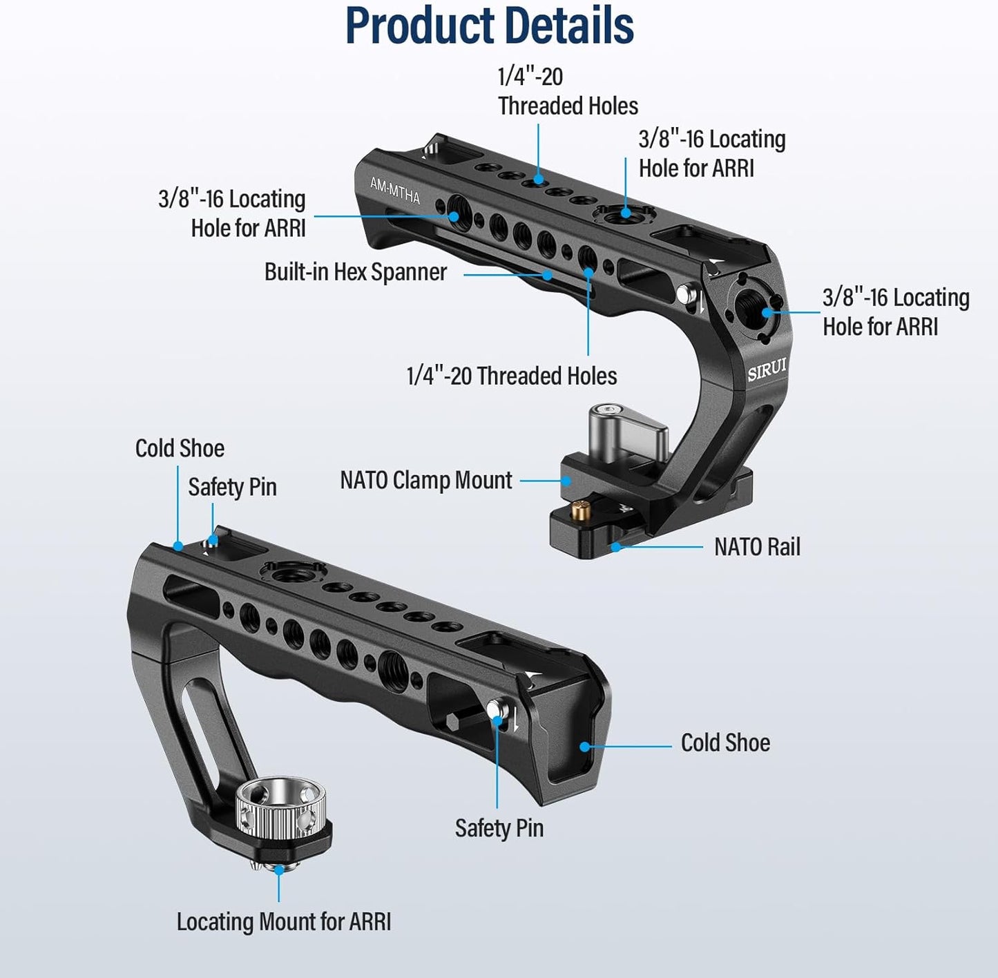 Sirui AM-MTHA Camera Cage Top Handle Grip
