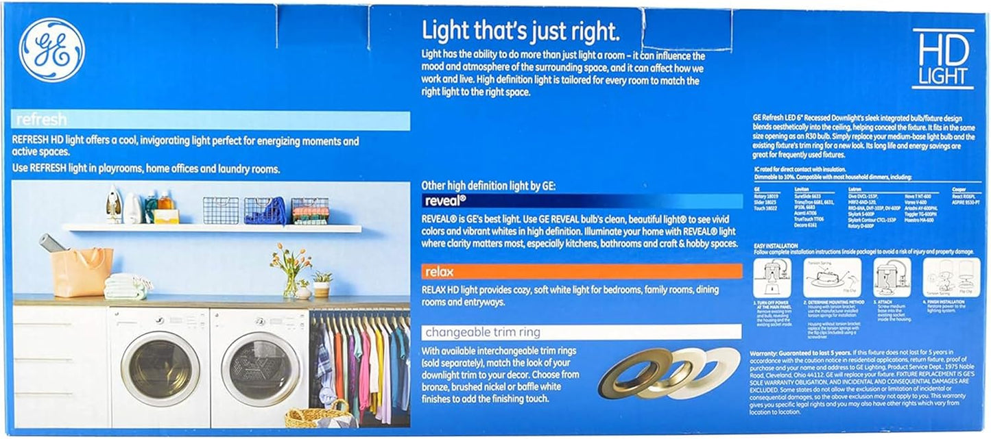 GE Lighting Refresh HD LED Bulb 750 Lumens 3-Pack