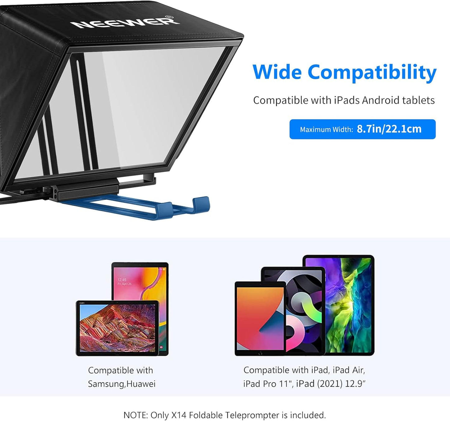 Neewer X14 Teleprompter with Remote & App Control