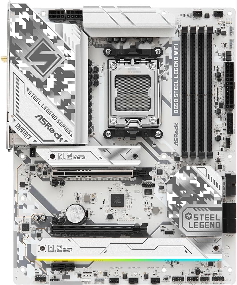 ASRock 90-MXBN90-A0UAYZ B650 Steel Legend WiFi Motherboard