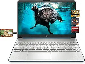 HP 15 Business Laptop: Ryzen 5, 12GB RAM, 512GB SSD - Windows 11 Pro