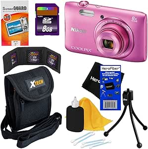 Nikon COOLPIX S3600 20MP 8x Zoom Camera Pink