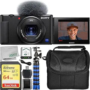 Sony DCZV1/B ZV-1 Vlogging Camera Streamer Kit