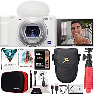 Sony E1SNDCZV1W ZV-1 Vlogging Camera 4K Bundle