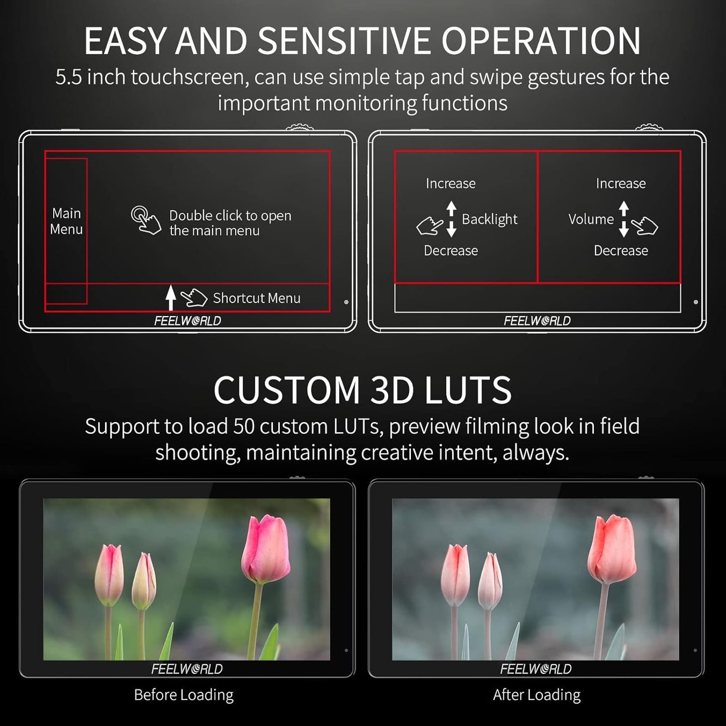 FEELWORLD SA-FW759 5.5" 3000nit Touchscreen Monitor