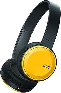 JVC HAS190BTY-cr Wireless Flat Foldable On-Ear Headphones Yellow (Renewed)