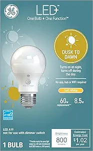 GE 93101946 LED+ Dusk to Dawn Outdoor Light Bulb - Soft White — main product image