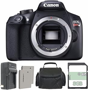 Canon EOS Rebel T6 DSLR Camera Body Only Bundle