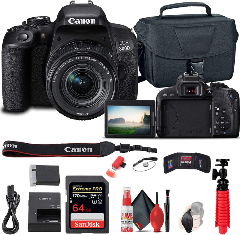 Canon 1895C002 EOS Rebel T7i DSLR Camera Kit, Renewed — main product image