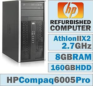 HP 6005 Pro MT Athlon II X2 8GB 160GB No OS