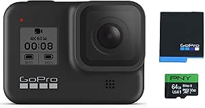 GoPro CHDXX-801 HERO8 Black Action Camera 4K Bundle