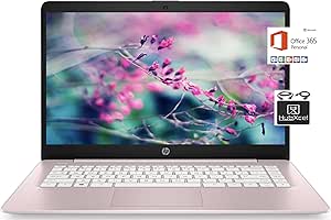 HP 14 inch laptop Celeron N4000 4GB 64GB eMMC - Rose Pink — main product image