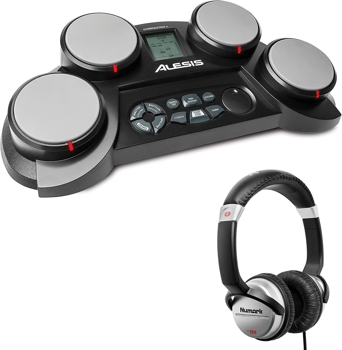 Alesis Compact Kit 4 Portable Electronic Drum Set Headphones