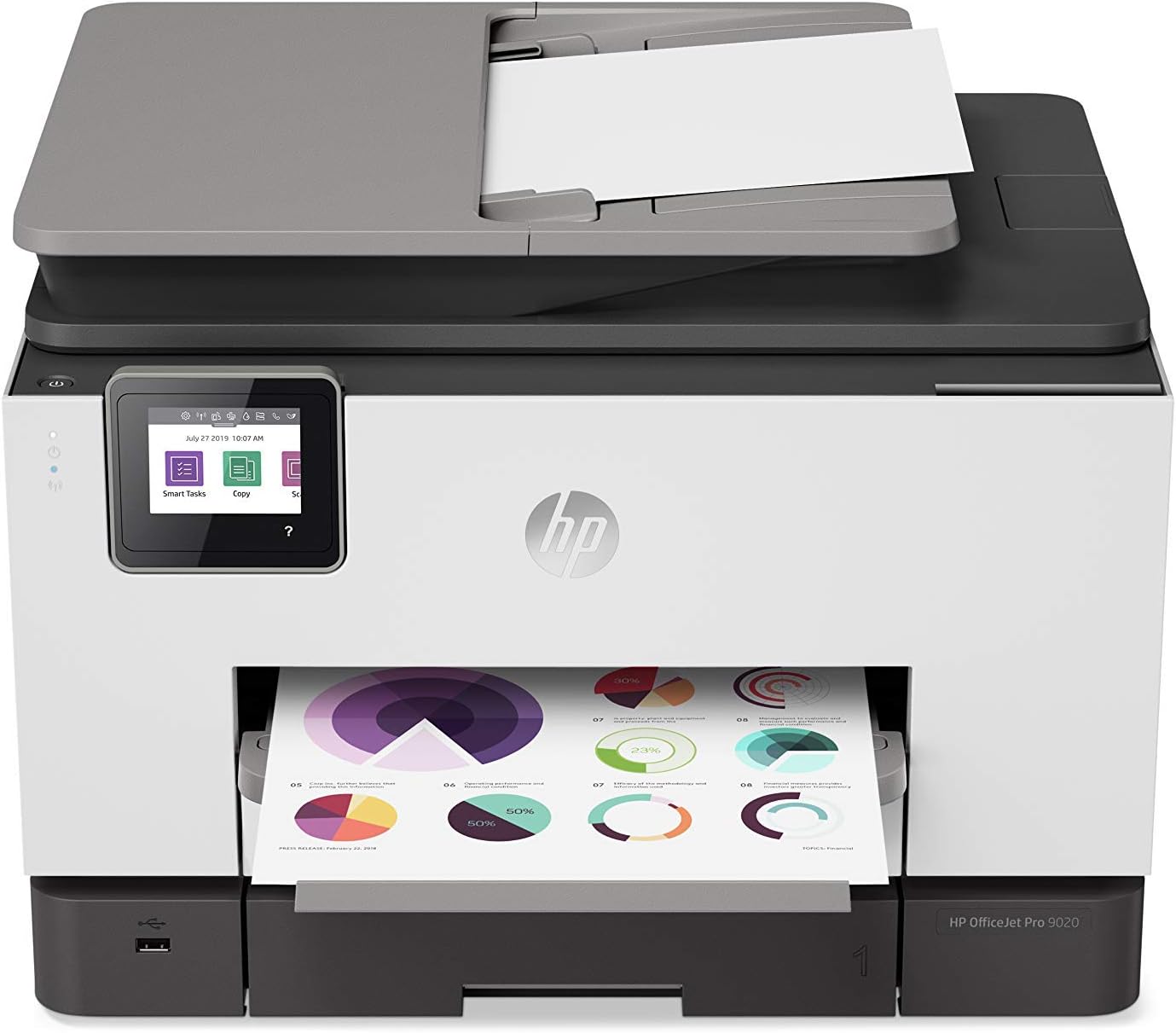 HP 1MR78A Officejet Pro 9020 Wireless Inkjet Printer (Renewed)