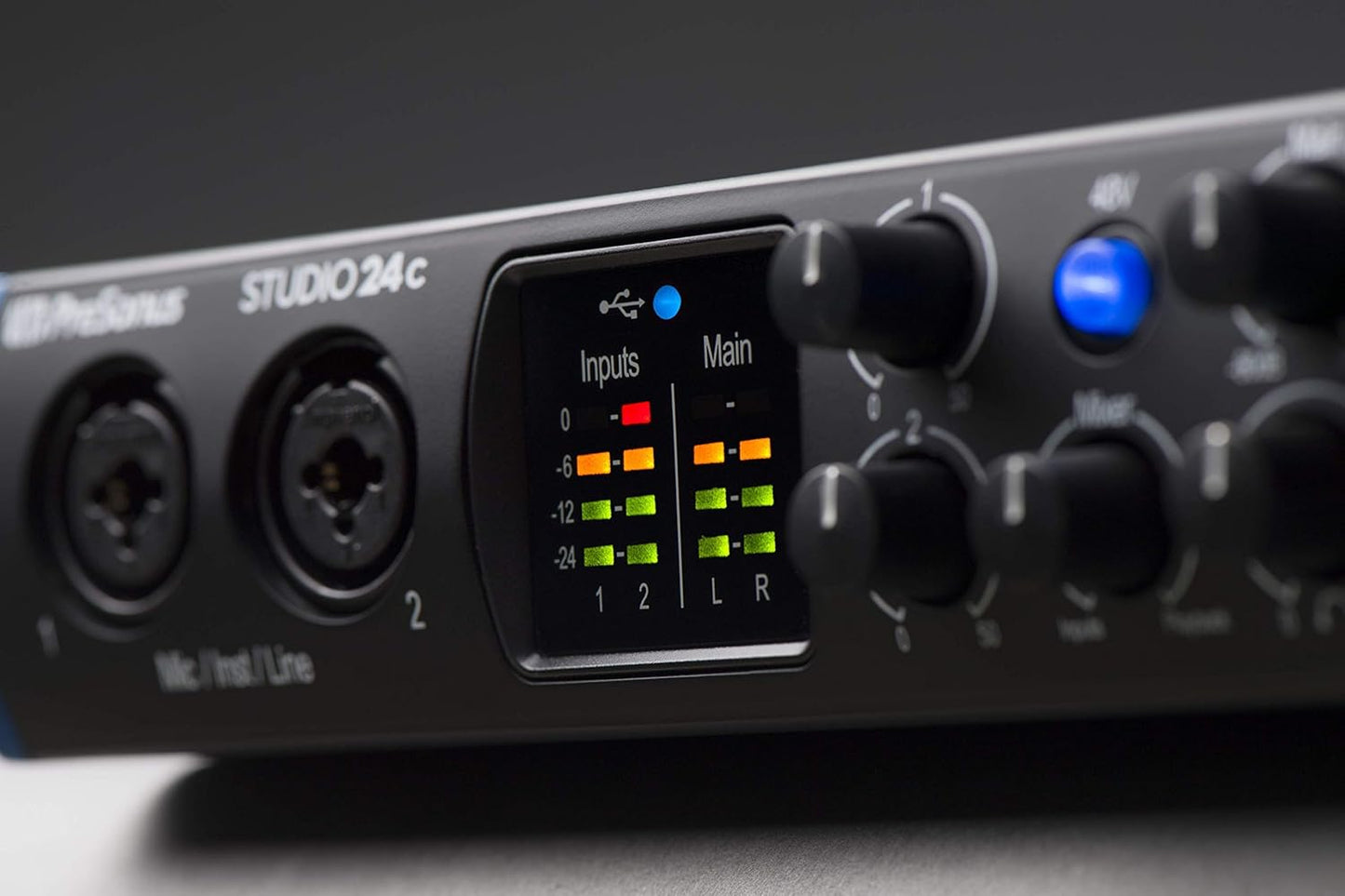 PreSonus Studio 24c-cr USB-C Audio Interface (Renewed)