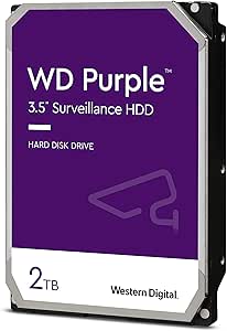 Western Digital WD20PURZ Purple 2TB HDD - Surveillance Hard Drive — main product image