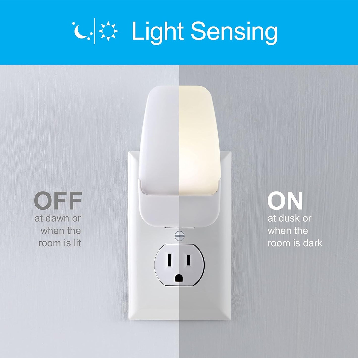 GE 30966 LED Dusk to Dawn Night Light 2-Pack