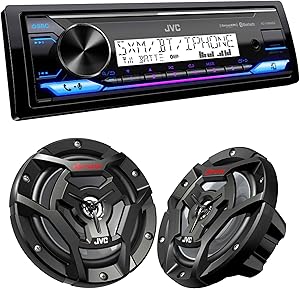 JVC KD-X38MBS Marine Digital Receiver Speaker Combo — main product image