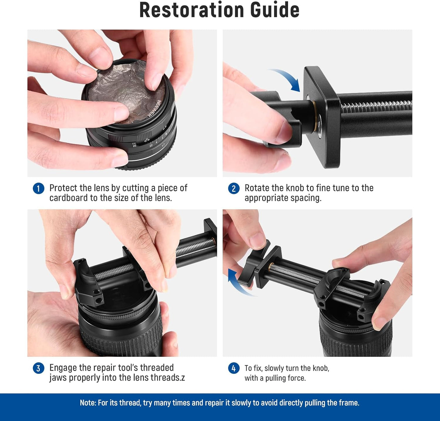 Neewer 99098574 Camera Lens Vise Repair Tool Kit
