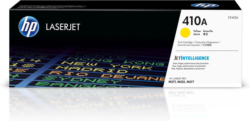 HP CF412A 410A Yellow LaserJet Toner Cartridge — main product image