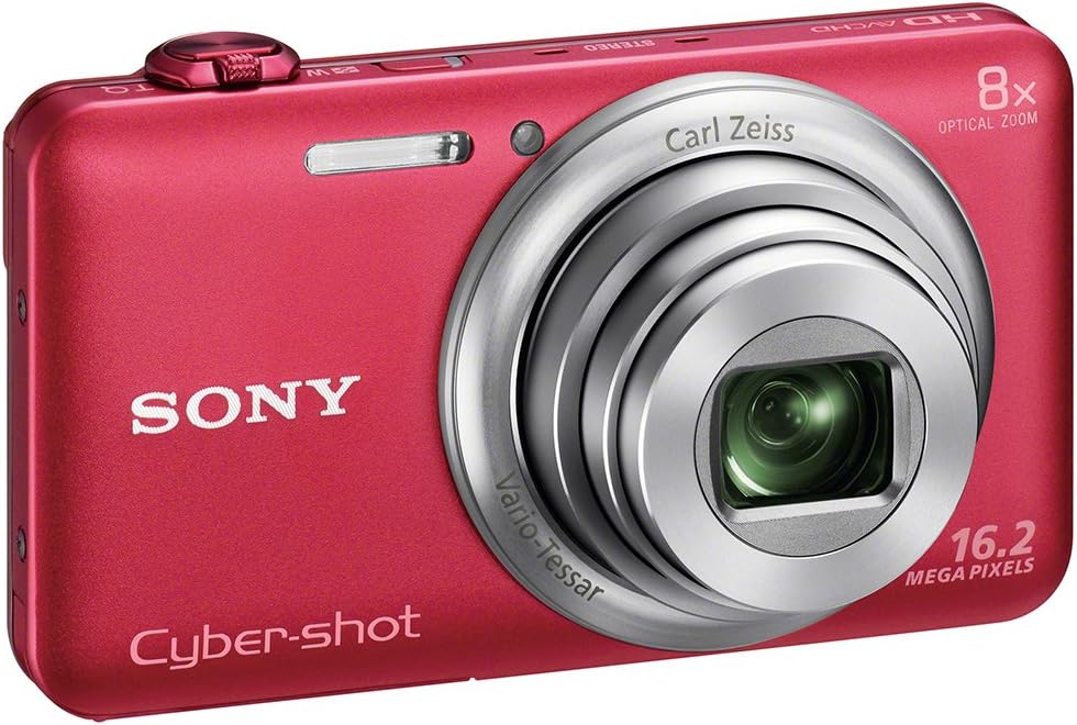 Sony DSC-WX80/R 16MP Digital Camera 8x Zoom Red