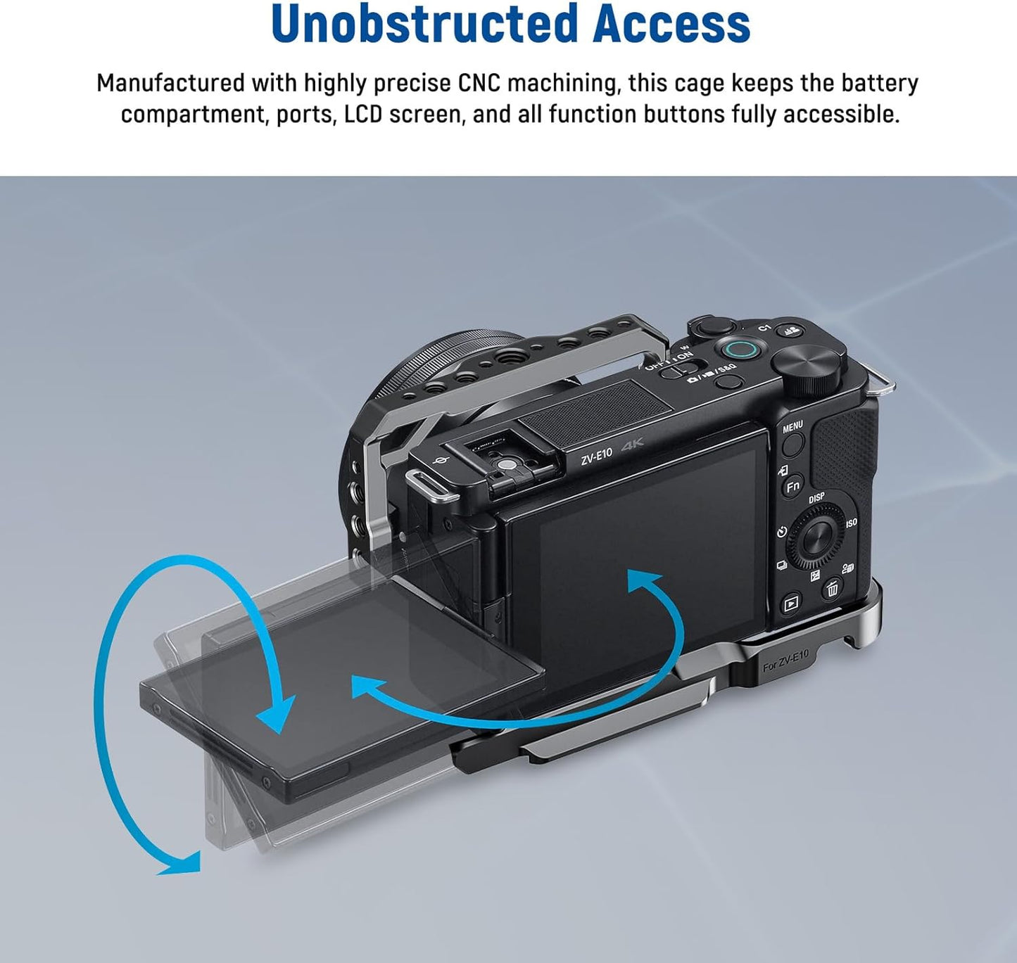 Neewer CA003S ZV-E10 Camera Cage Silicone Grip