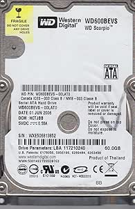 Western Digital WD600BEVS 60GB SATA 2.5
