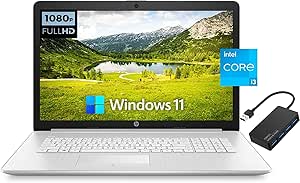 HP Laptop 17.3" FHD i3-1115G4 16GB RAM Bundle