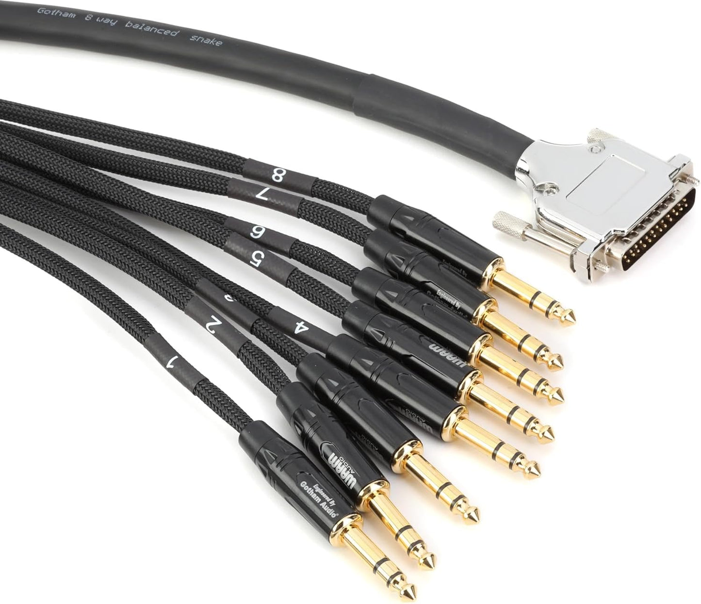 Warm Audio Premium 8-Channel DB25 to TRSM Cable 20ft