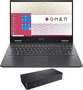HP OMEN 15z-en100 Gaming Laptop, Ryzen 9, RTX 3070, 144Hz - D6000 Dock