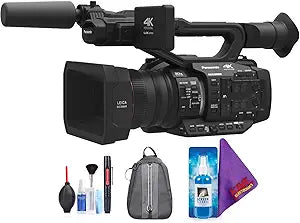 Panasonic AGUX180 4K Premium Professional Camcorder Bundle (Refurbished)
