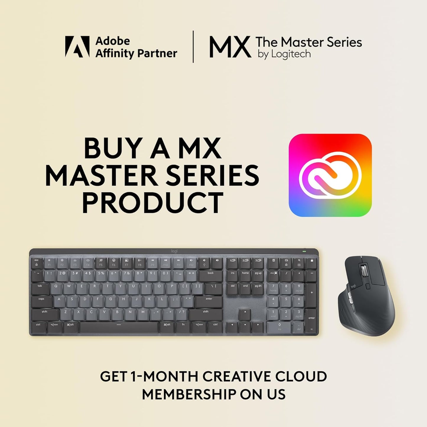 Logitech 920-010547 MX Mechanical Quiet Keyboard