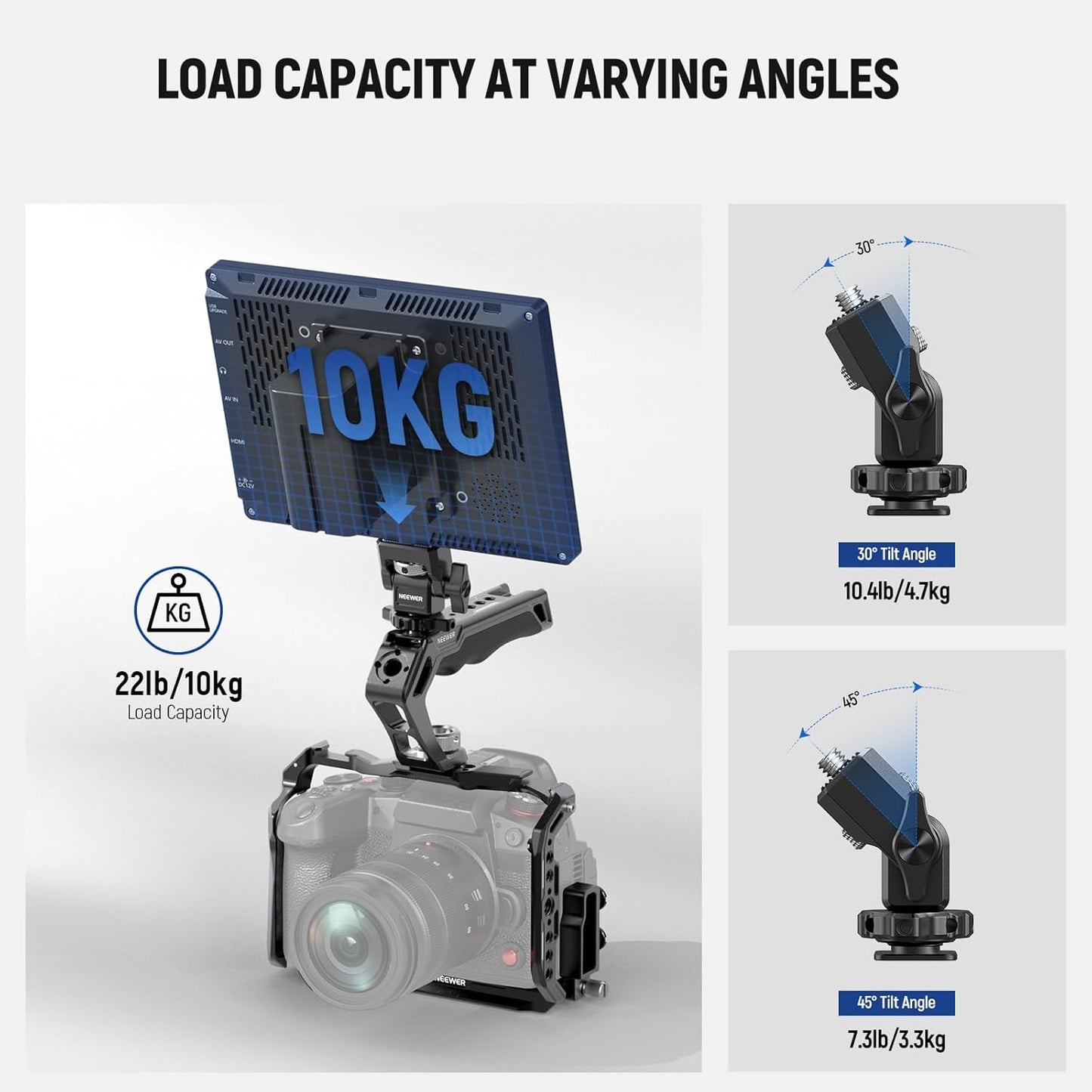 Neewer CA007 & MA006 Camera Monitor Mount Top Handle